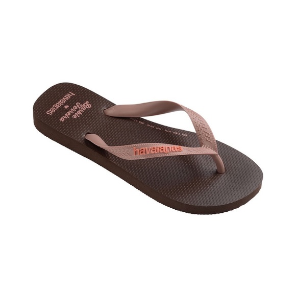 Havaianas Shoes - HAVAIANAS x Barbie Ferreira Dark Brown Flip Flops